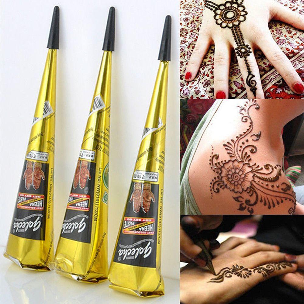 Ethnic Fashion India - Natural Temporary Flash Tattoo Paste Black