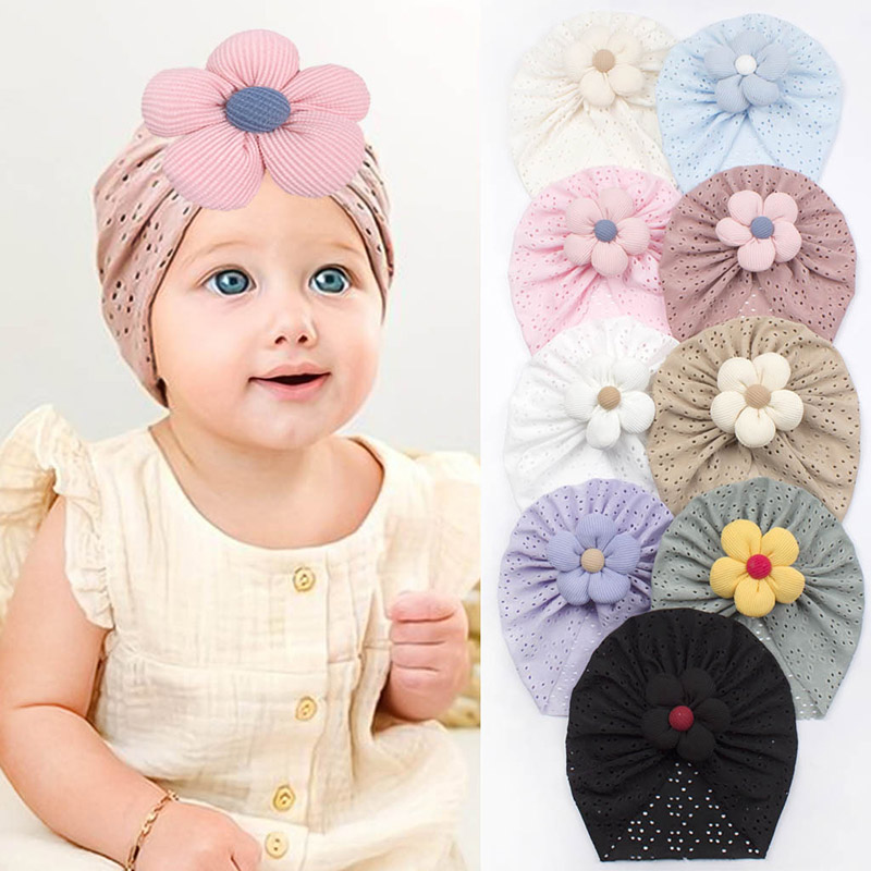 Ethnic Fashion India - 3D Flower Baby Turban Cap Summer