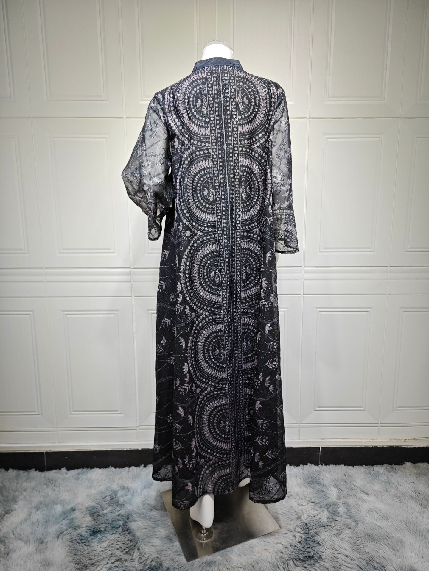 Ethnic Wear In Fashion - Fashionable Casual Printed Dress with Hotfix
