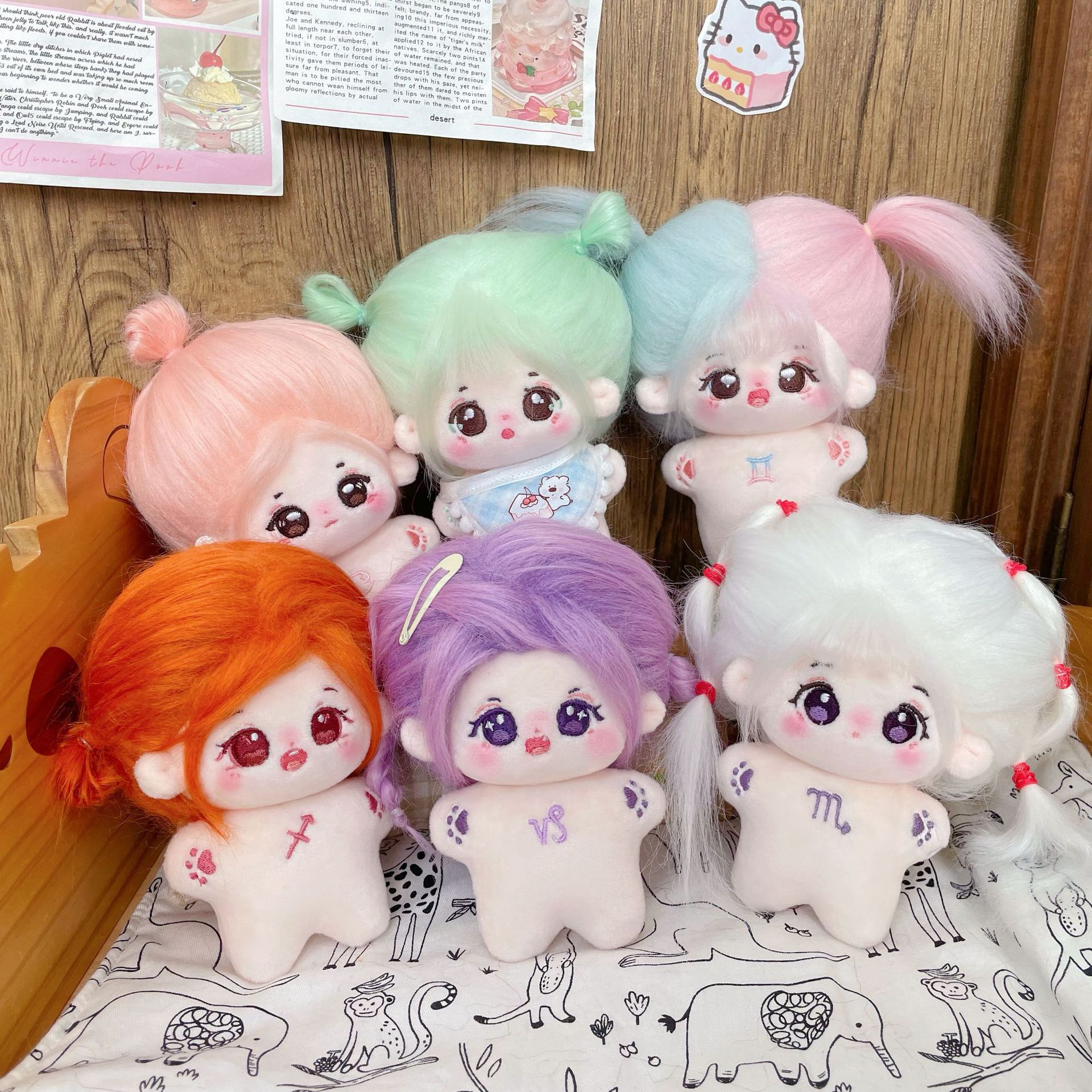 Ethnic Fashion Model - 10cm Mini Kawaii Plush Cotton Doll