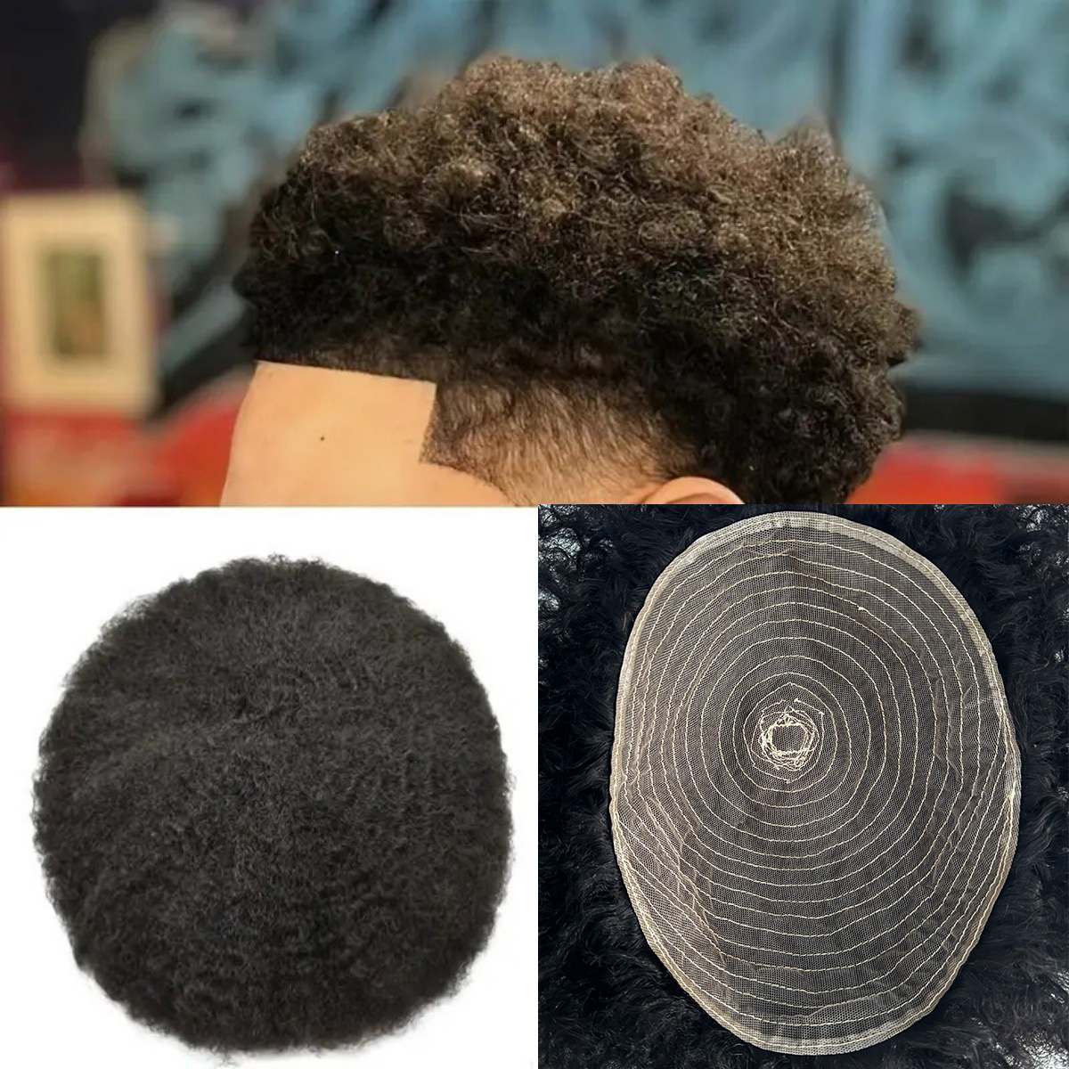 Ethnic Fashion India - Afro Style Hair Toupee for Men