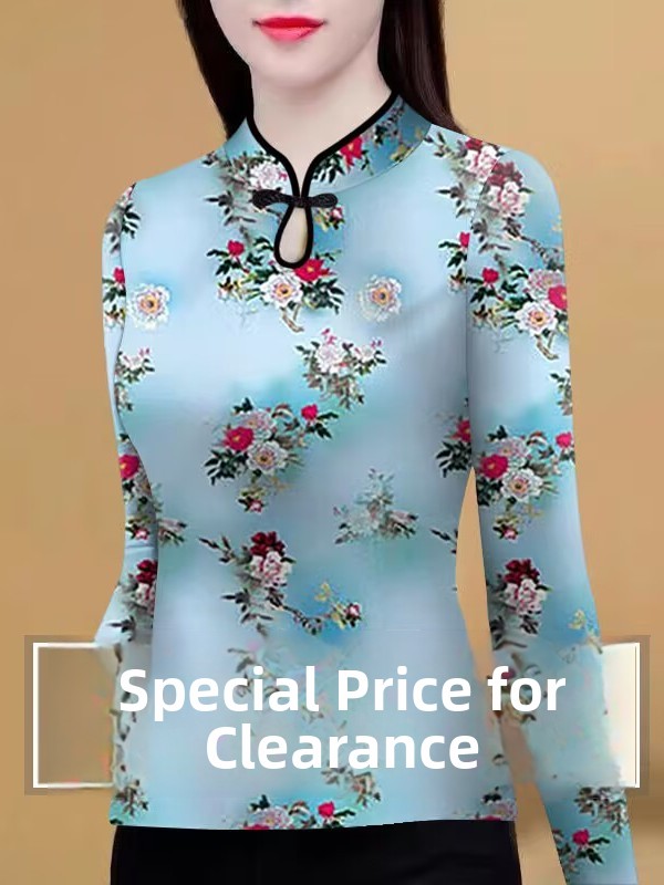 Ethnic Wear In Fashion - Fashionable Printed Base Shirt Women's Slim
