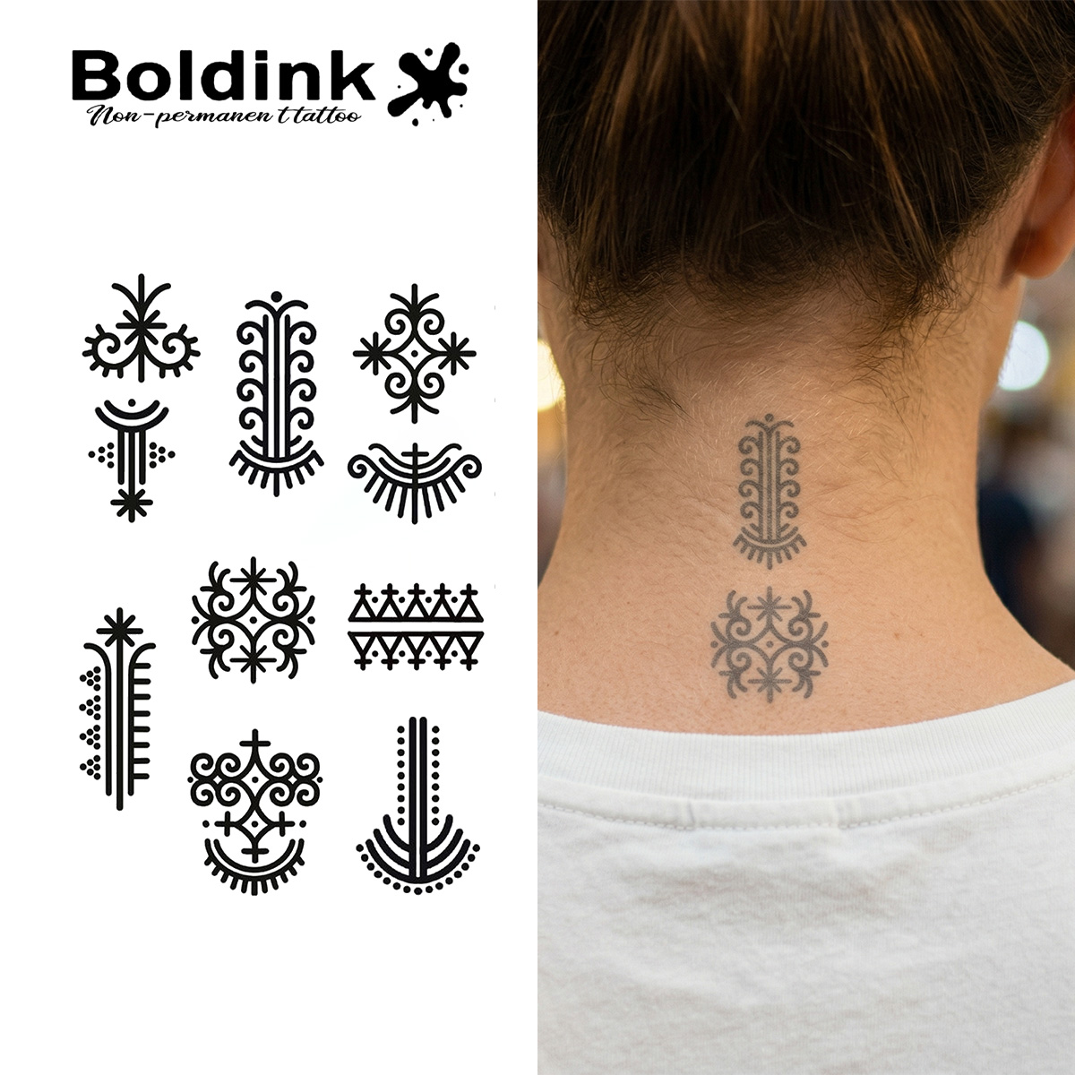 Ethnic Fashion Week - BOLDINK Ethnic Tribal Pattern Moisturizing Tattoo