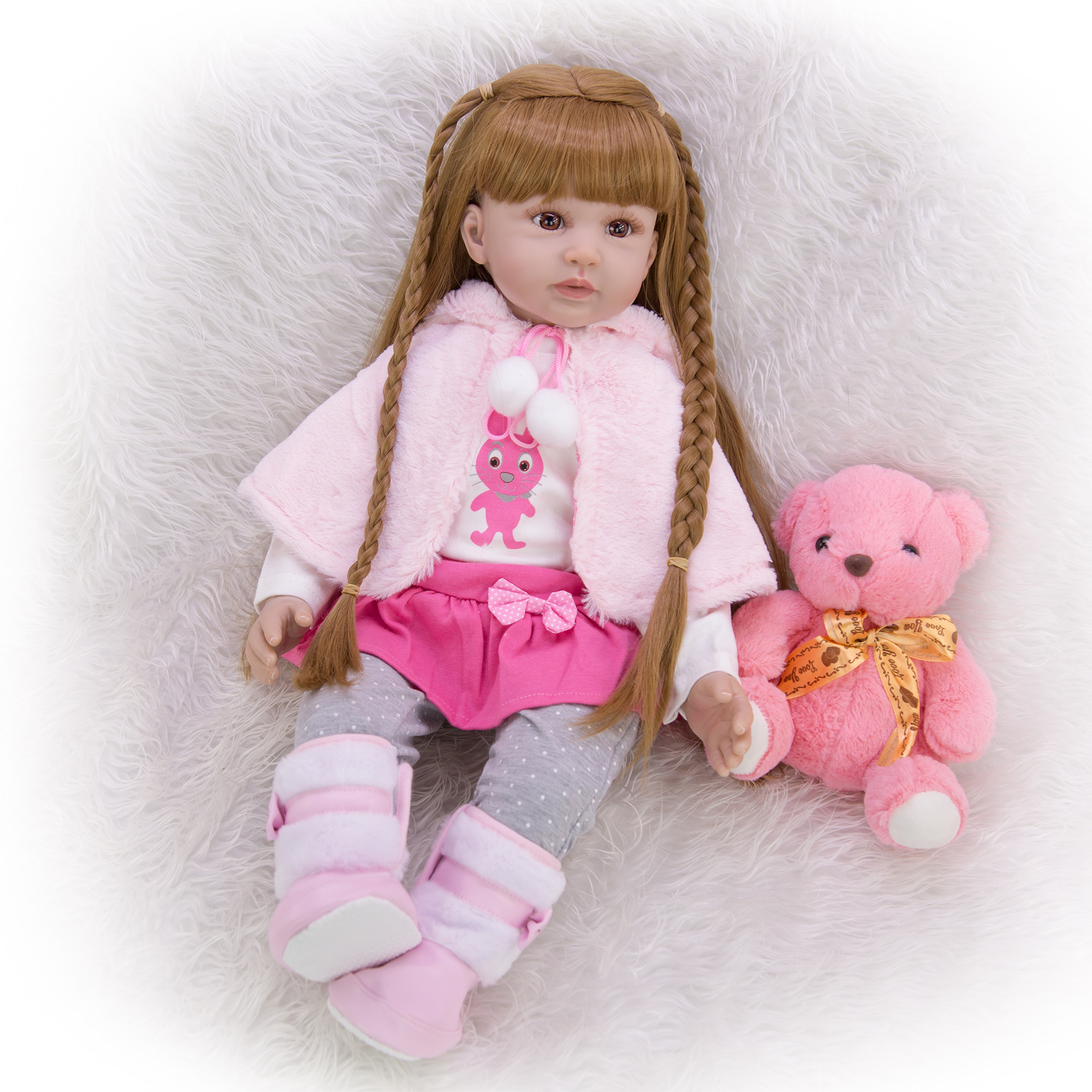 60cm Reborn Dolls With Long Ha - Ethnic Fashion Model ulasan dan harga