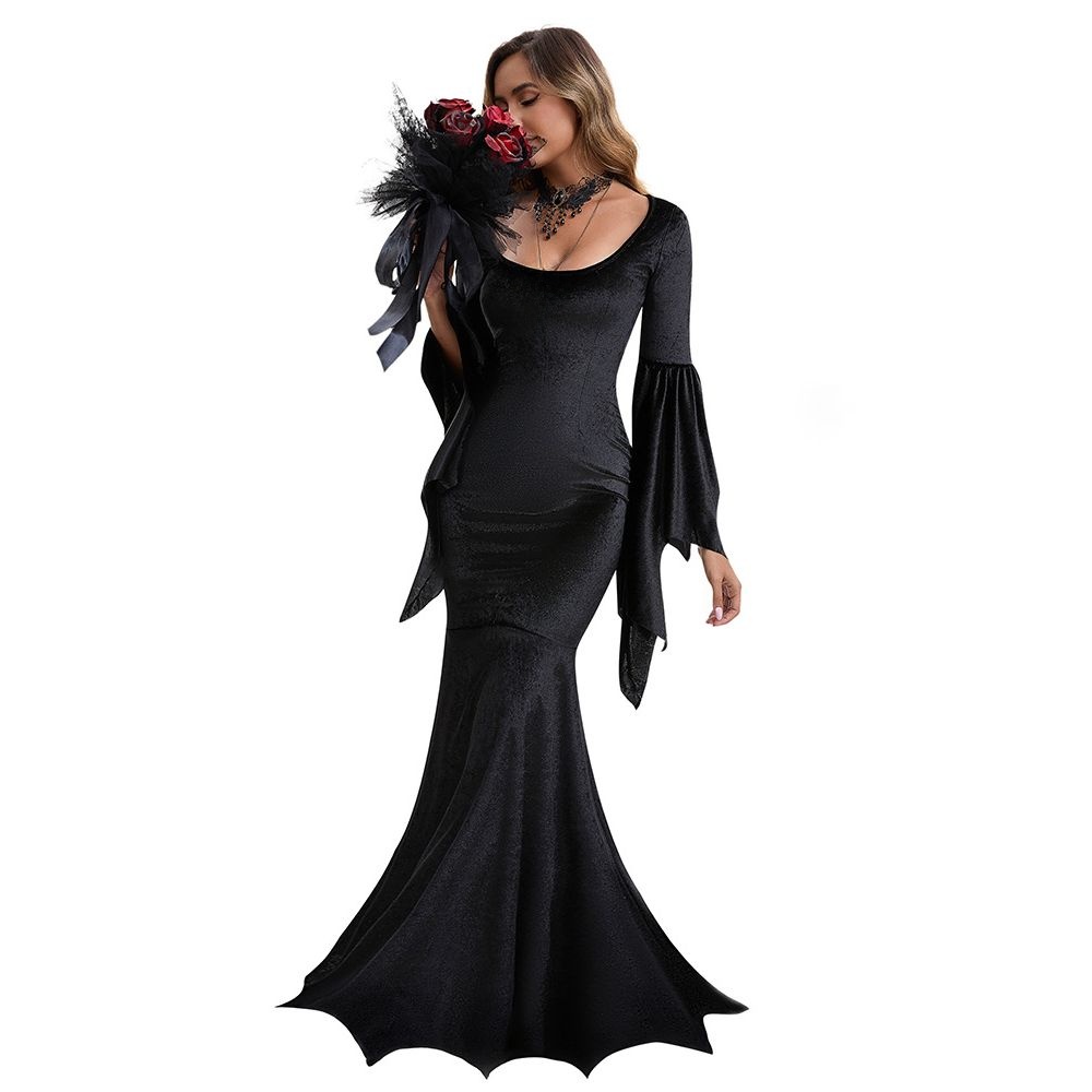 Gothic  Bat Witch Long Dress H - Ethnic Clothing & Online Fashion Store Khaadi Uk ulasan dan harga