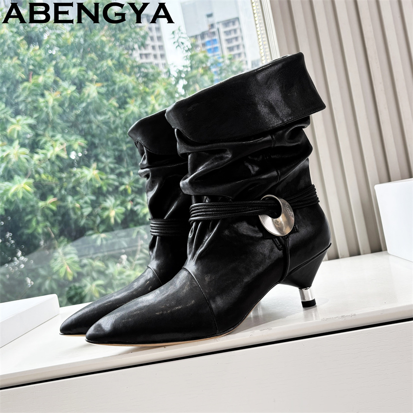 Size 35-42 Kitten Heel Ankle B - Ethnic Fashion Week ulasan dan harga