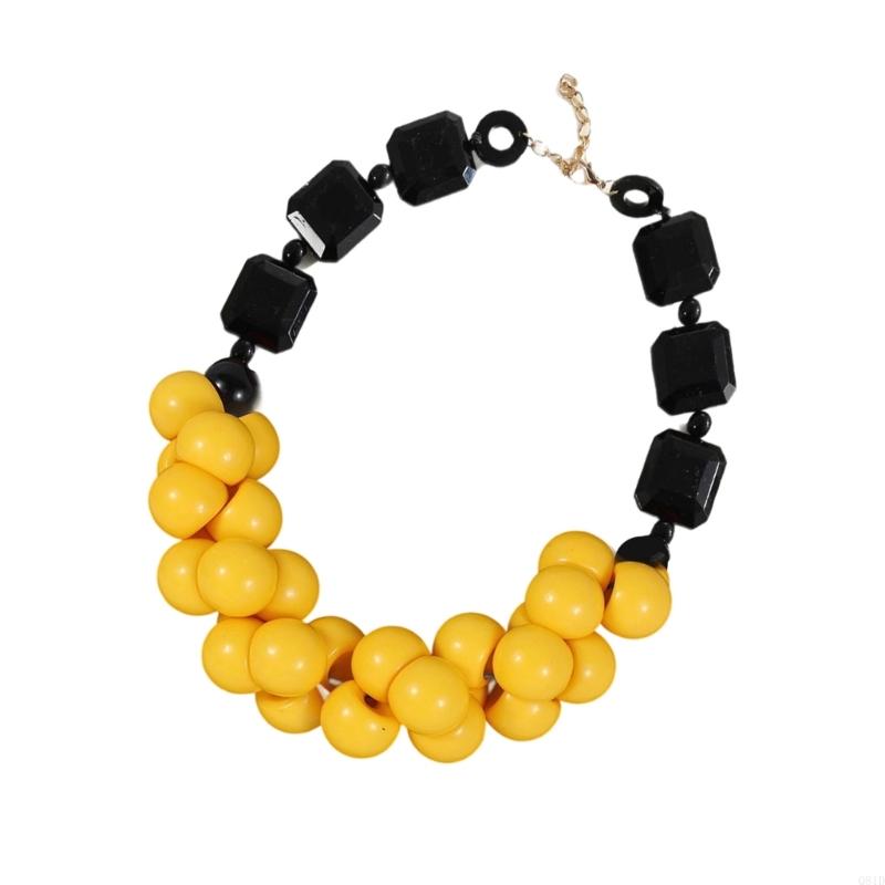  Layer Resin Beads Necklace Ha - Ethnic Wear Fashion Designer ulasan dan harga