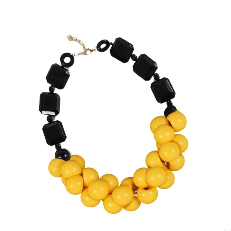  Layer Resin Beads Necklace Ha - Ethnic Wear Fashion Designer ulasan dan harga