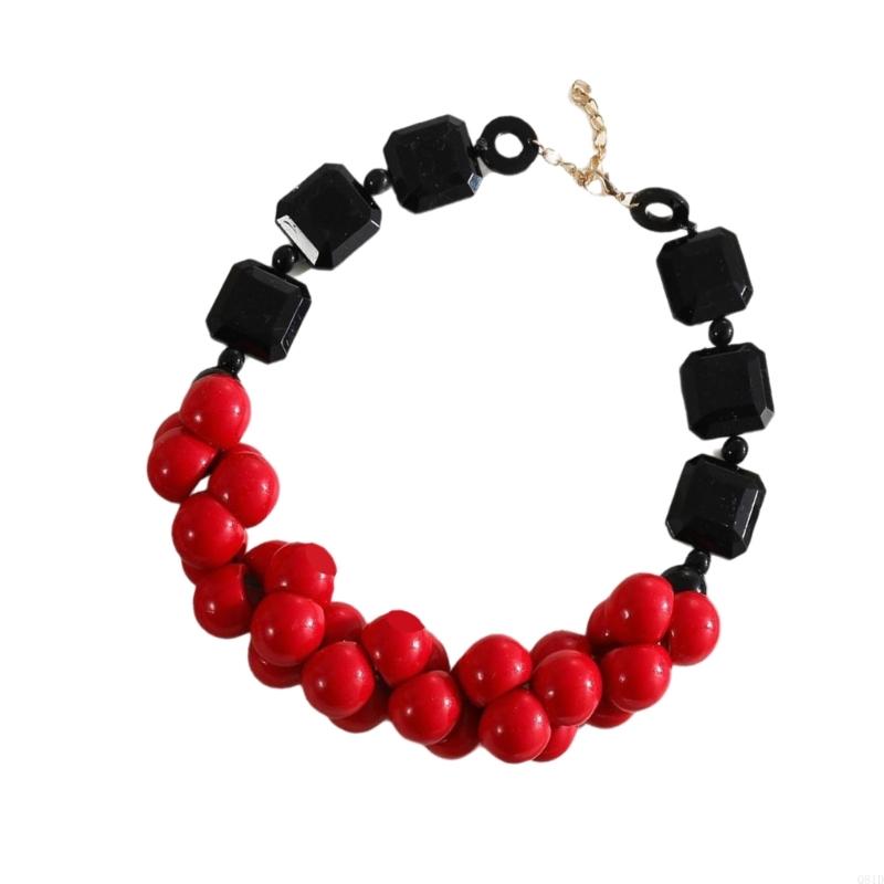  Layer Resin Beads Necklace Ha - Ethnic Wear Fashion Designer ulasan dan harga