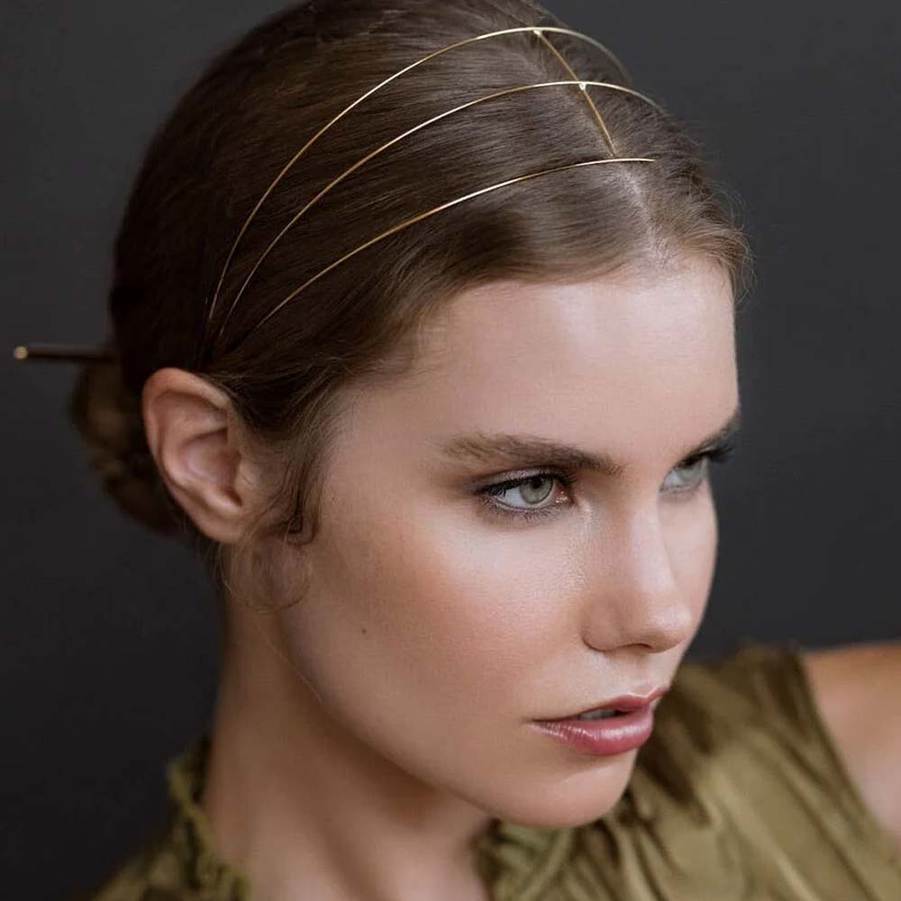 Stonefans Metal Headband Weddi - Ethnic Fashion India ulasan dan harga