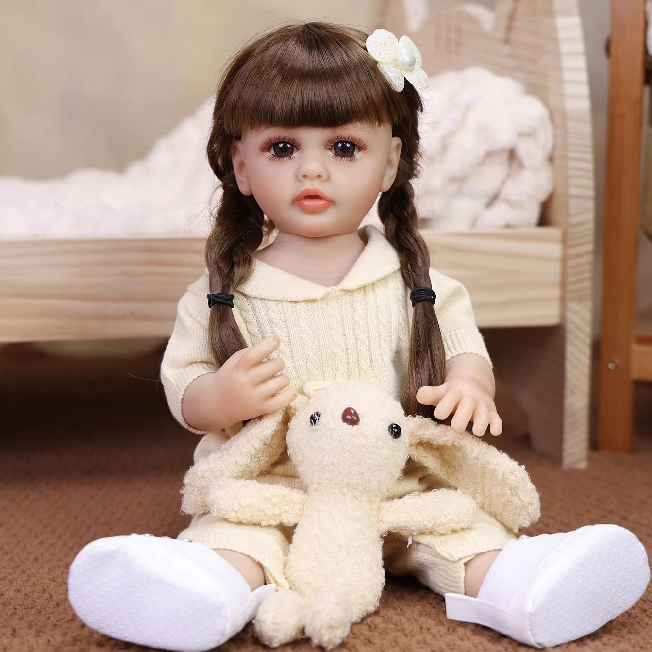KEIUMI 43CM Reborn Bebe Doll S - Ethnic Fashion Model ulasan dan harga