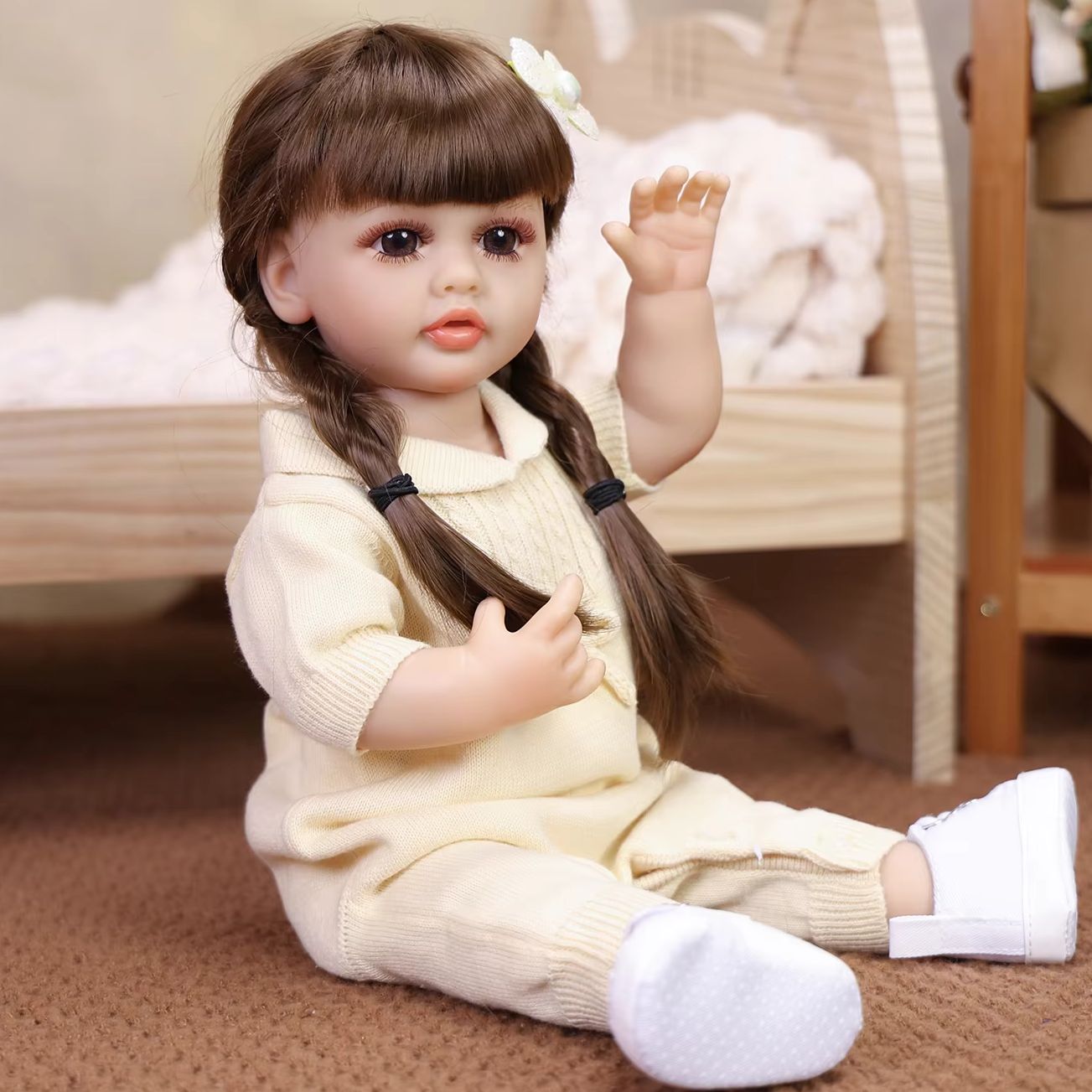 KEIUMI 43CM Reborn Bebe Doll S - Ethnic Fashion Model ulasan dan harga