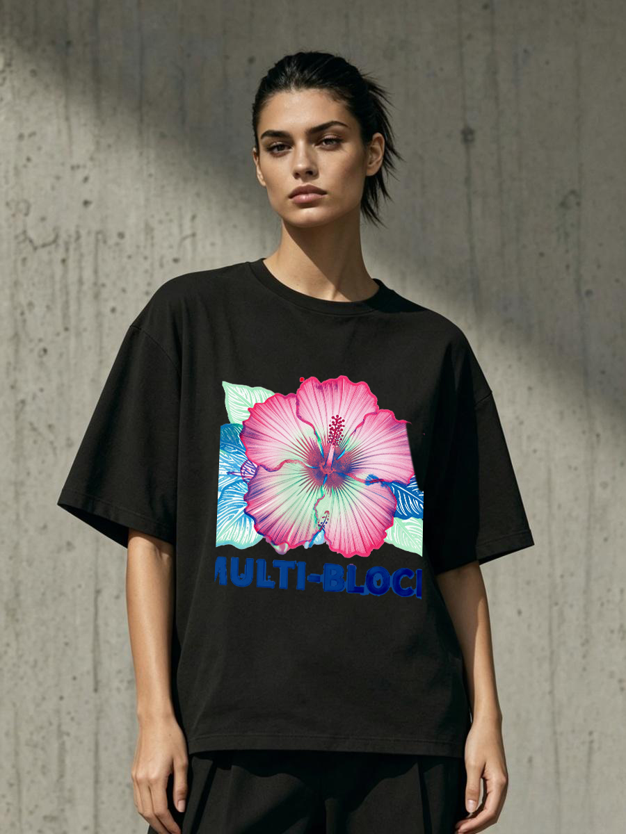 T Shirts Woman Block Print Han - Ethnic Wear Fashion Designer ulasan dan harga