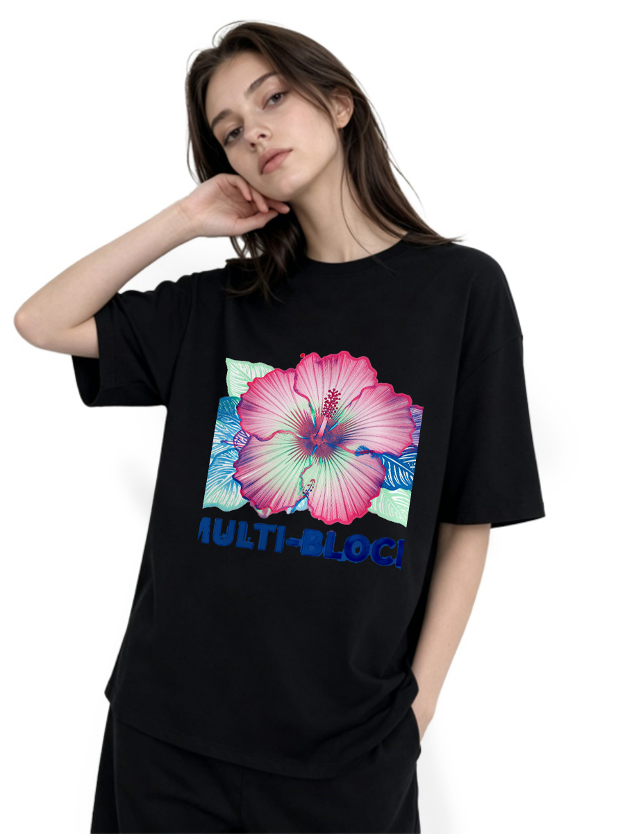 T Shirts Woman Block Print Han - Ethnic Wear Fashion Designer ulasan dan harga