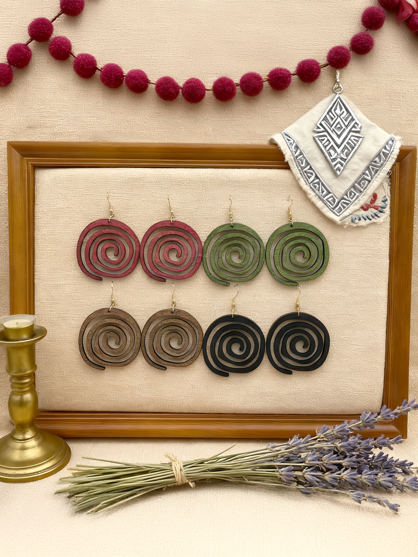 4 Pairs/Set of Vintage-Style W - Ethnic Wear In Fashion ulasan dan harga