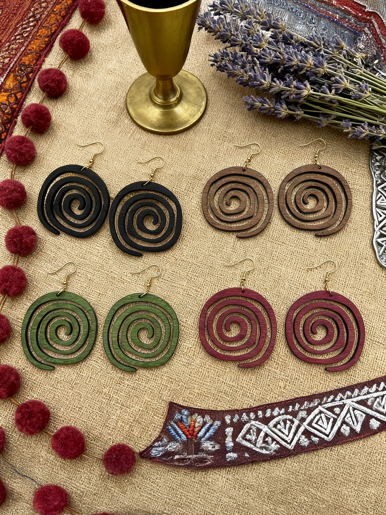 4 Pairs/Set of Vintage-Style W - Ethnic Wear In Fashion ulasan dan harga