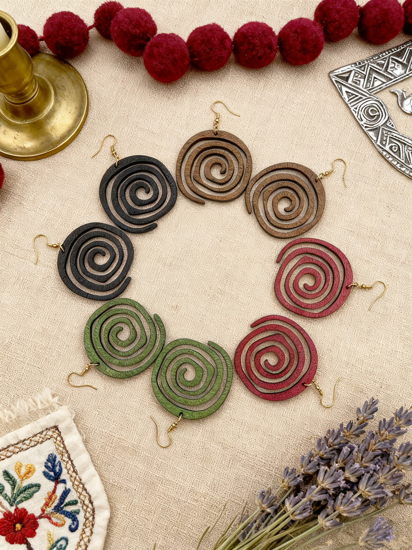 4 Pairs/Set of Vintage-Style W - Ethnic Wear In Fashion ulasan dan harga