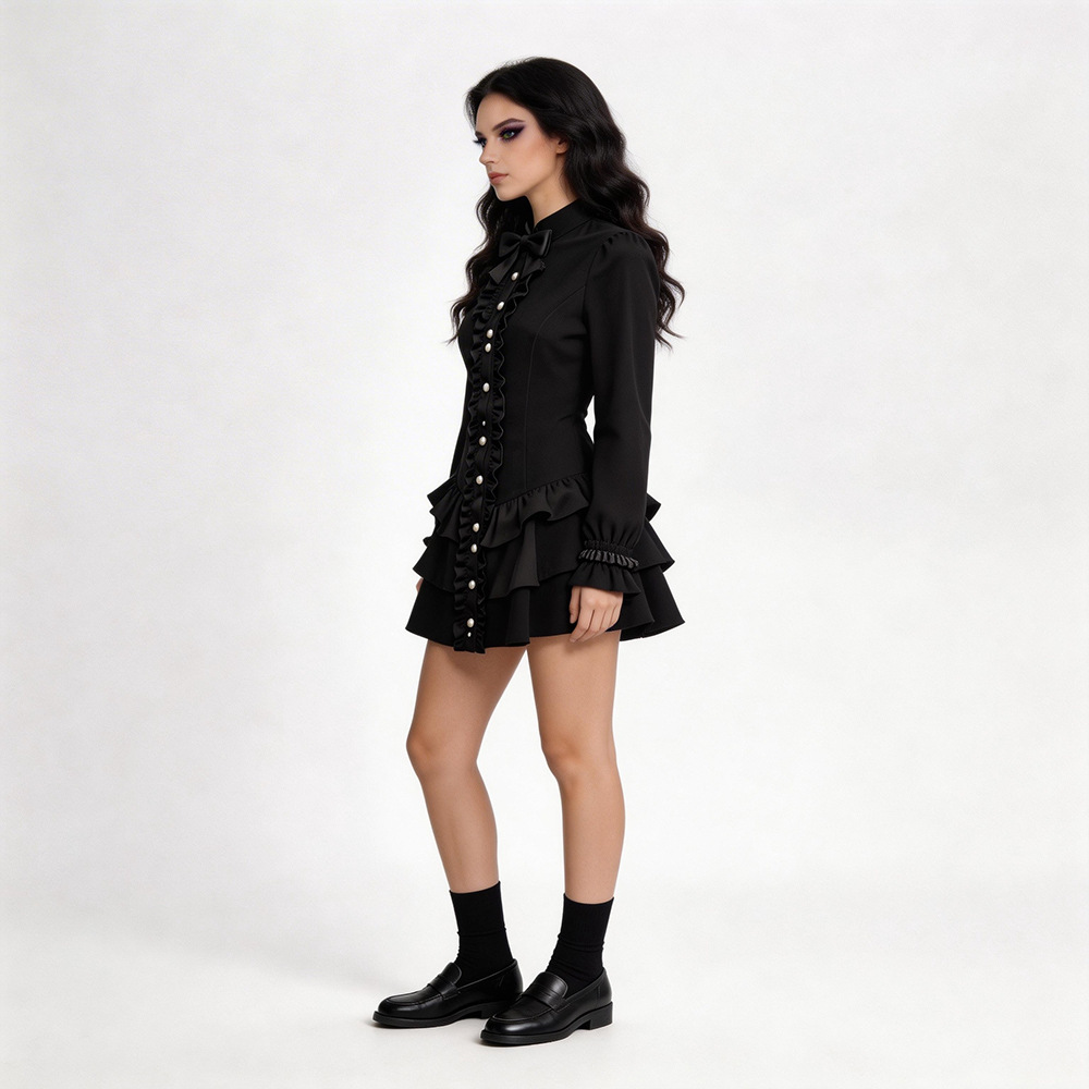 Black Gothic Short Skirt Hallo - Ethnic Wear In Fashion ulasan dan harga