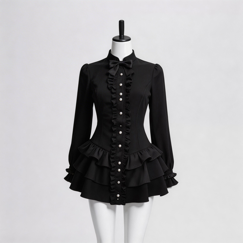 Black Gothic Short Skirt Hallo - Ethnic Wear In Fashion ulasan dan harga