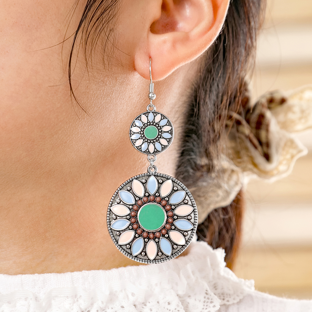 Ethnic Style Dangle Earrings F - Ethnic Wear In Fashion ulasan dan harga