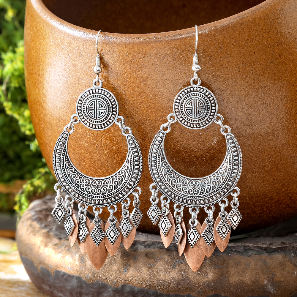 Ethnic Style Dangle Earrings F - Ethnic Wear In Fashion ulasan dan harga